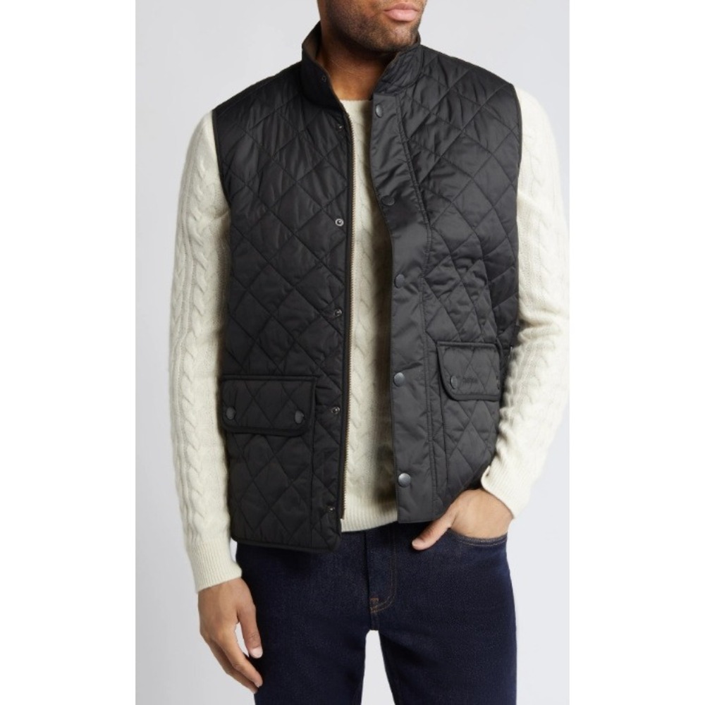 Barbour Lowerdale Gilet Quilted Vest Black MGI0042BK11 Mens XL